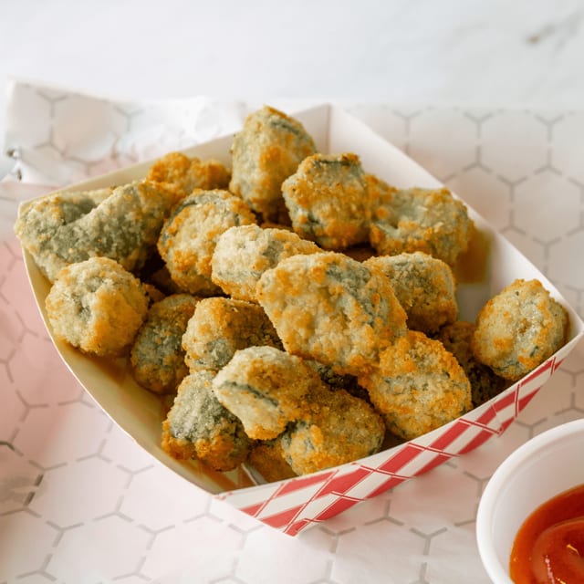 Breaded Okra.