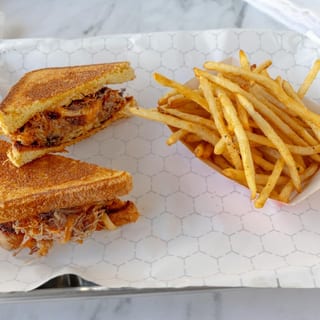 Pulled Pork Grilled Cheese